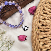 Vriksham Antique Kids Bracelet With Teddy Pendant-Navy Blue Color-G18820